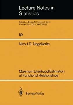 portada maximum likelihood estimation of functional relationships (en Inglés)