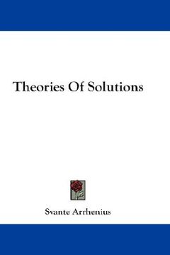portada theories of solutions (en Inglés)