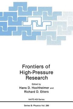 portada Frontiers of High-Pressure Research (en Inglés)