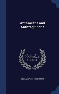 portada Anthracene and Anthraquinone (en Inglés)