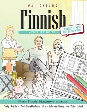 portada Finnish Picture Book: Finnish Pictorial Dictionary (Color and Learn) (en Inglés)
