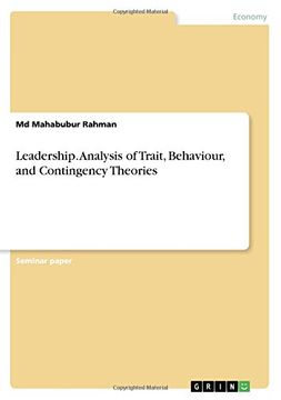 portada Leadership. Analysis of Trait, Behaviour, and Contingency Theories