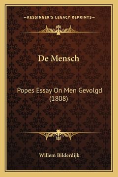 portada De Mensch: Popes Essay On Men Gevolgd (1808)