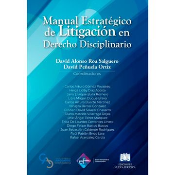 portada MANUAL ESTRATÉGICO DE LITIGACIÓN EN DERECHO DISCIPLINARIO (in Spanish)