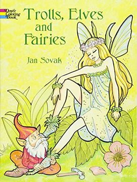 portada Trolls, Elves and Fairies Coloring Book (Dover Coloring Books) (en Inglés)