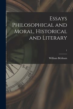 portada Essays Philosophical and Moral, Historical and Literary; 1