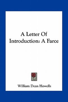 portada a letter of introduction: a farce (en Inglés)