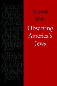 portada observing america's jews (en Inglés)