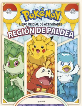 portada Pokemon. Libro oficial de actividades Región de Paldea
