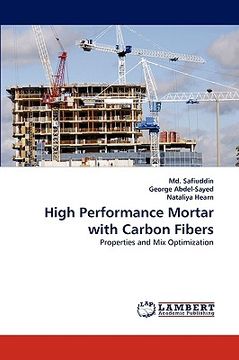 portada high performance mortar with carbon fibers (en Inglés)