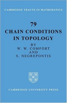 portada Chain Conditions in Topology (Cambridge Tracts in Mathematics) 