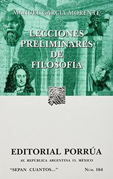 portada Lecciones Preliminares de Filosofia / sc 164 (in Spanish)