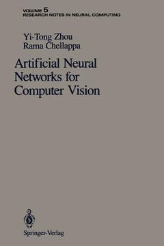 portada artificial neural networks for computer vision (en Inglés)