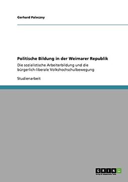 portada Politische Bildung in der Weimarer Republik (German Edition)