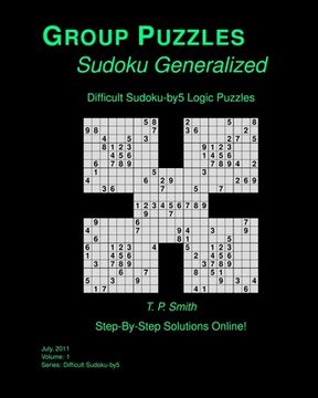 portada Difficult Sudoku-by5 Logic Puzzles, Vol 1 (en Inglés)