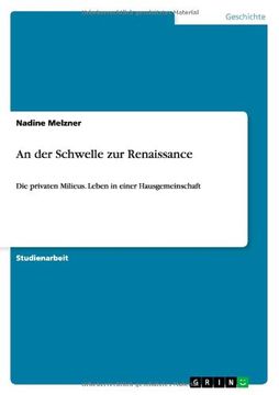 portada An der Schwelle zur Renaissance (German Edition)