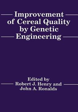 portada Improvement of Cereal Quality by Genetic Engineering (en Inglés)