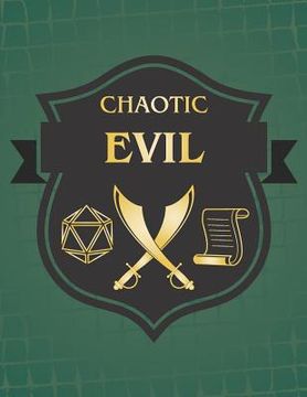 portada Chaotic Evil: RPG Themed Mapping and Notes Book - Dark Green Theme