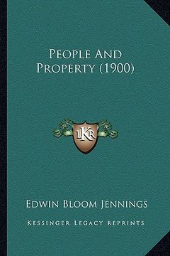 portada people and property (1900) (en Inglés)
