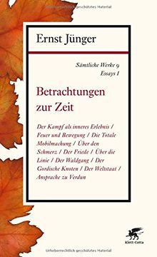 portada Sämtliche Werke - Band 9: Essays I: Betrachtungen zur Zeit (en Alemán)