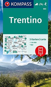 portada Kompass Wanderkarten-Set 683 Trentino (3 Karten) 1: 50. 000 (in Italian)