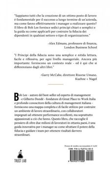 portada I Principi Della Fiducia: Come i Migliori Manager Internazionali Creano un Great Place to Work (en Italiano)