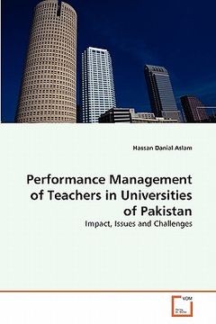 portada performance management of teachers in universities of pakistan (en Inglés)