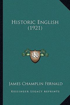portada historic english (1921)