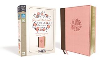 portada Niv, Journal the Word Bible for Women, Leathersoft, Pink, red Letter Edition, Comfort Print: 500+ Prompts to Encourage Journaling and Reflection (en Inglés)