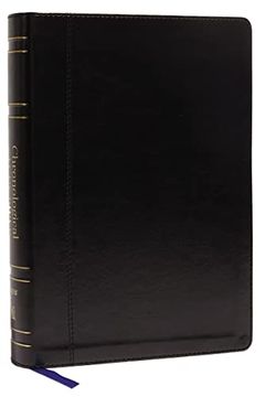 portada Holy Bible: New International Version, Black, Leathersoft, Chronological Study, Comfort Print (in English)