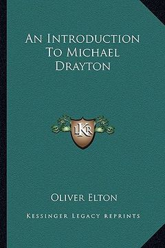 portada an introduction to michael drayton (en Inglés)
