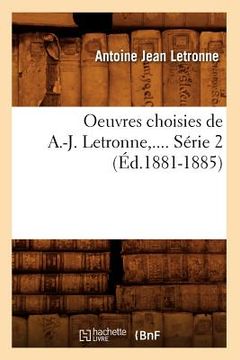 portada Oeuvres Choisies de A.-J. Letronne. Série 2 (Éd.1881-1885) (en Francés)