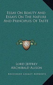 portada essay on beauty and essays on the nature and principles of taste