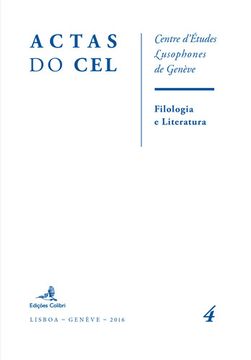 portada FILOLOGIA E LITERATURA – ACTAS DO CEL, N.4
