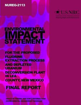 portada Environmental Impact Statement for the Proceed Fluorine Extraction Process and Depleted Uranium Deconversion Plant in Lea County, New Mexico (en Inglés)