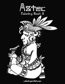portada Aztec Coloring Book 3 (en Inglés)