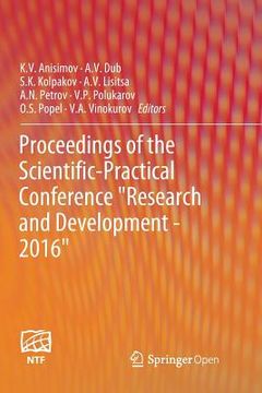 portada Proceedings of the Scientific-Practical Conference Research and Development - 2016 (en Inglés)