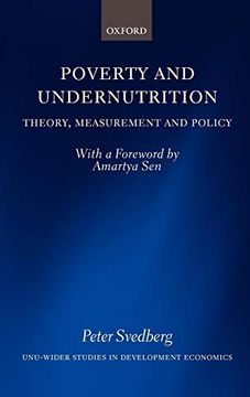 portada Poverty and Undernutrition: Theory, Measurement, and Policy (Wider Studies in Development Economics) (in English)