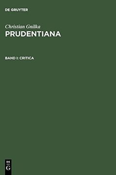 portada Prudentiana: Volume 1: Critica (en Inglés)
