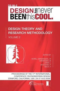 portada proceedings of iced'09, volume 2, design theory and research methodology (en Inglés)