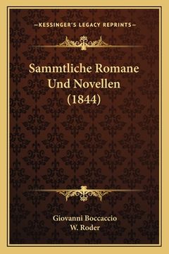 portada Sammtliche Romane Und Novellen (1844) (in German)