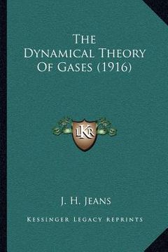 portada the dynamical theory of gases (1916) (in English)