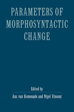 portada Parameters of Morphosyntactic Change (en Inglés)