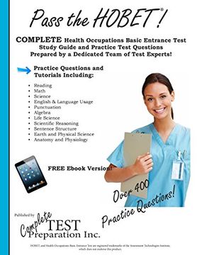 portada Pass the HOBET! Health Occupations Basic Entrance Test Study Guide and Practice Test Questions