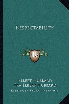 portada respectability (in English)