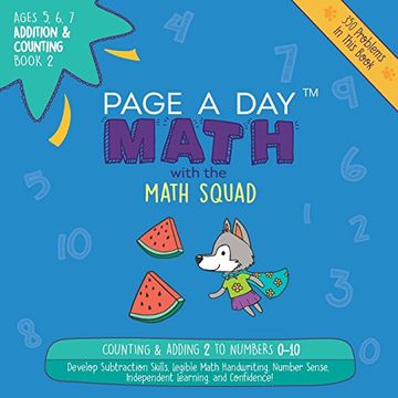portada Page A Day Math Addition & Counting Book 2: Adding 2 to the Numbers 0-10
