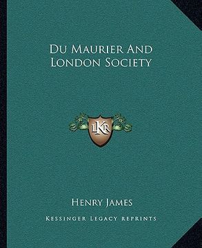 portada du maurier and london society (en Inglés)