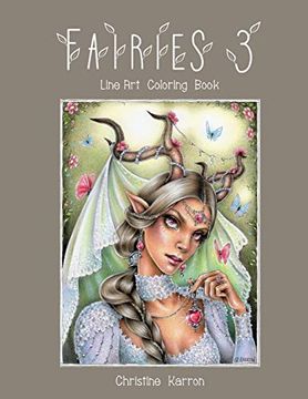 portada Fairies 3 Line art Coloring Book (en Inglés)