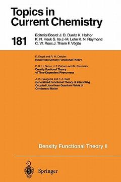 portada density functional theory ii: relativistic and time dependent extensions (en Inglés)