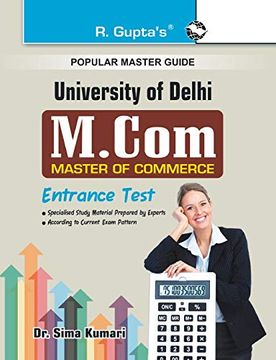 portada Delhi University (Du) M. Com Entrance Test Guide (en Inglés)